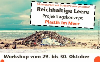 Titelgrafik Weiterbildung "Plastik im Meer"